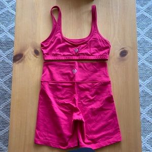 TNA Butter Aritzia bike short bra set size L